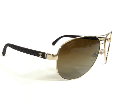 Chanel Metal Frame Gradient Tint Aviator Sunglasses-4189 - Yoogi's Closet