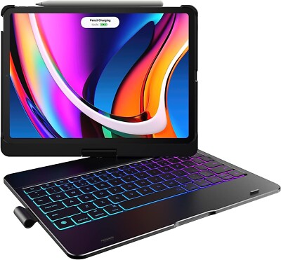 typecase iPad 11 Pro Case with Keyboard: (11-inch, 2022) - 360° Rotatable Wirele