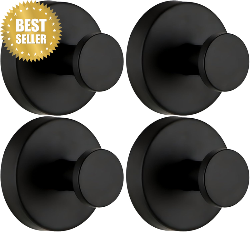 4-Pack Suction Cup Hooks，Waterproof Rustproof Suction Cup Hooks for Bathroom & K