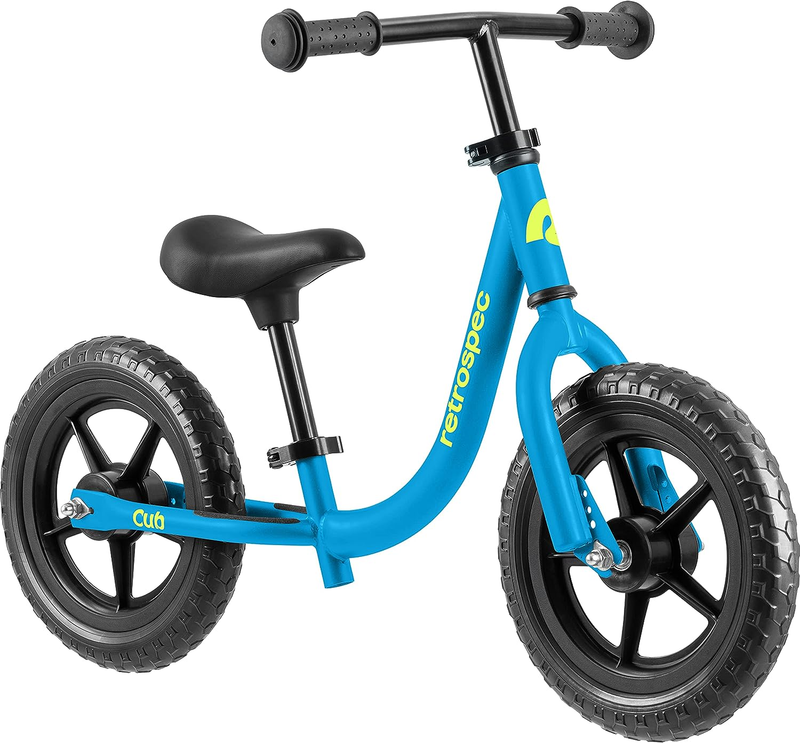 Cub Toddler 12" Balance Bike, 18 Months - 3 Years Old, No Pedal Beginner Kids Bi