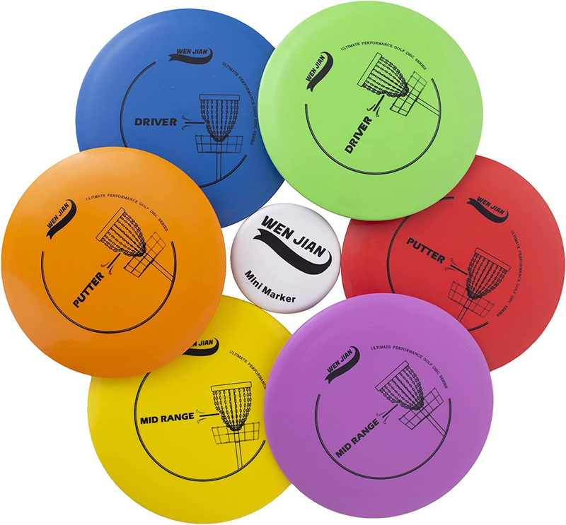 Starter Set, Disc Golf Set, Disc Golf Beginner Set With 6 Discs-2 Pcs