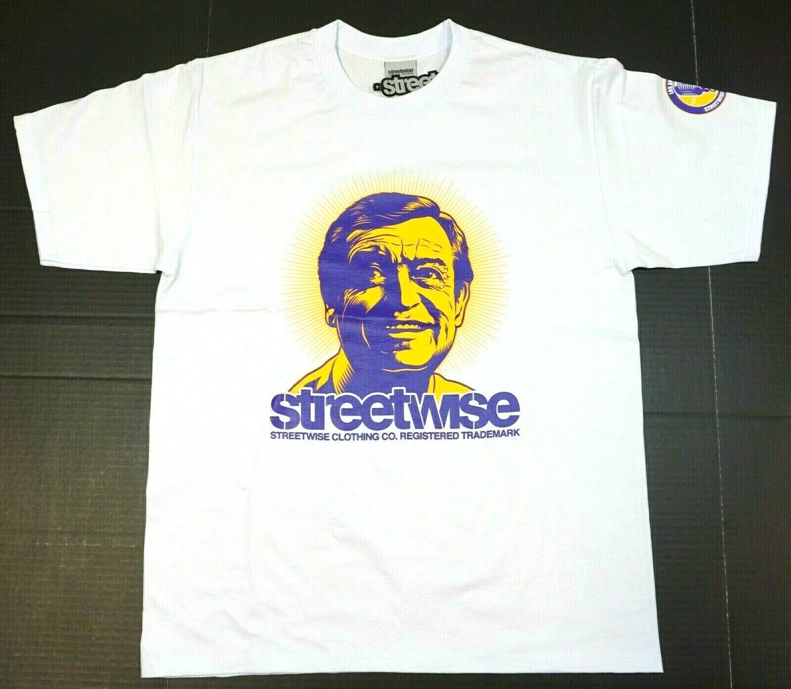 STREETWISE CHICK T-shirt Los Angeles Legend Urban Streetwear Tee Men's White NWT