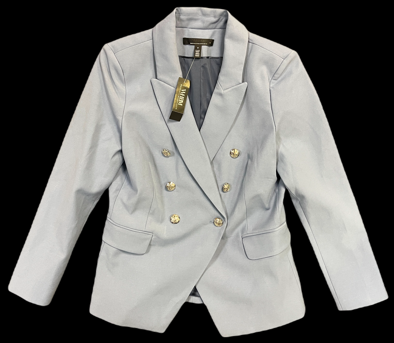 NEW WHITE HOUSE BLACK MARKET WHBM $195 DENIM BLUE STUDIO