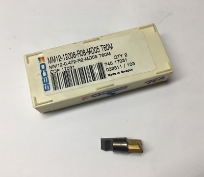 SECO DRILL TIP Milling Inserts - MM12-12008-R08 MD05 T60M 0.472'' PIECES 1 - NEW