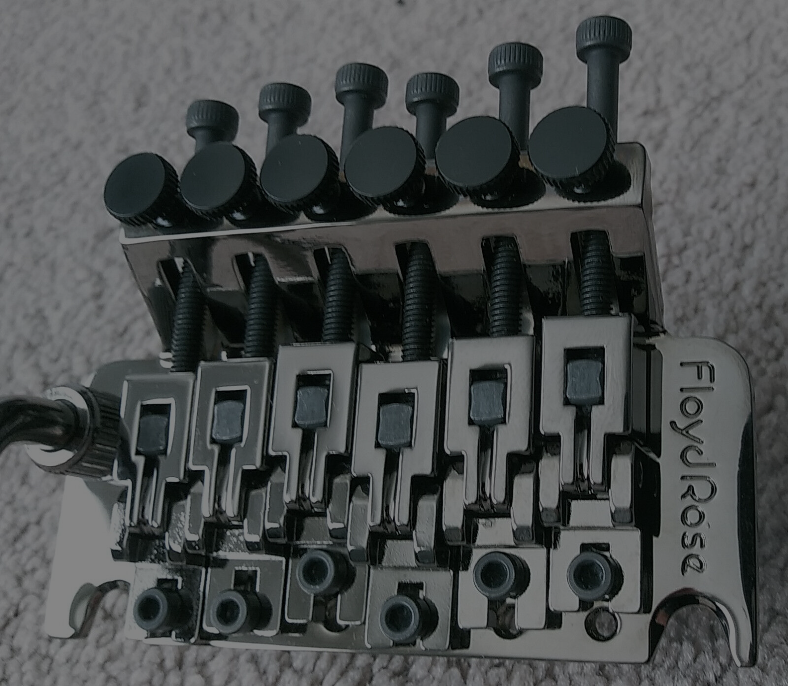 FLOYD ROSE Tremolo 1000 Series COSMO BLACK CHROME Bridge 6