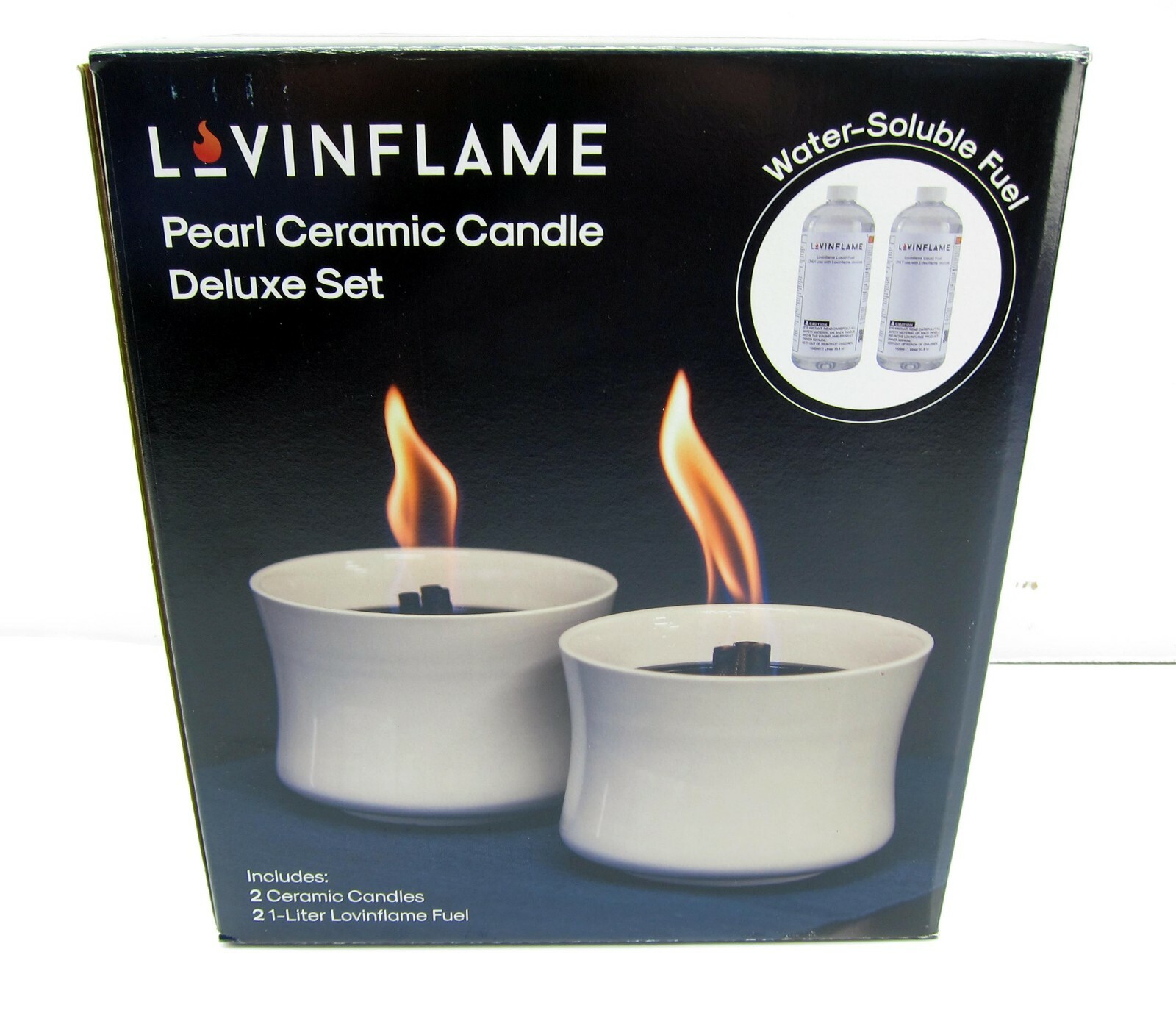 Exclusive Fuel for Lovinflame Fireplaces Fire Pits Firebowls Candles Non-Toxic, Non-Flammable, Water-Soluble, Safe for Transportation ＆ Storage 1 Ga Lovinflame Fuel for Fireplaces Fire Pits Firebowls Candles