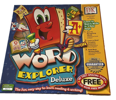 Word Explorer Ages 5-8 C(PC CD 1998 Sealed Jewel Case 9 Windows Game