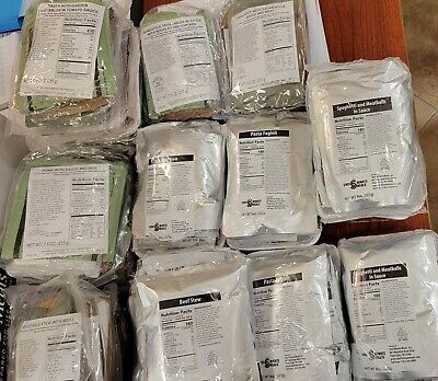 CHEF 5 Minute Meals MRE Reduced Sodium Beef, Pork, Chicken, Spaghetti +, Camping