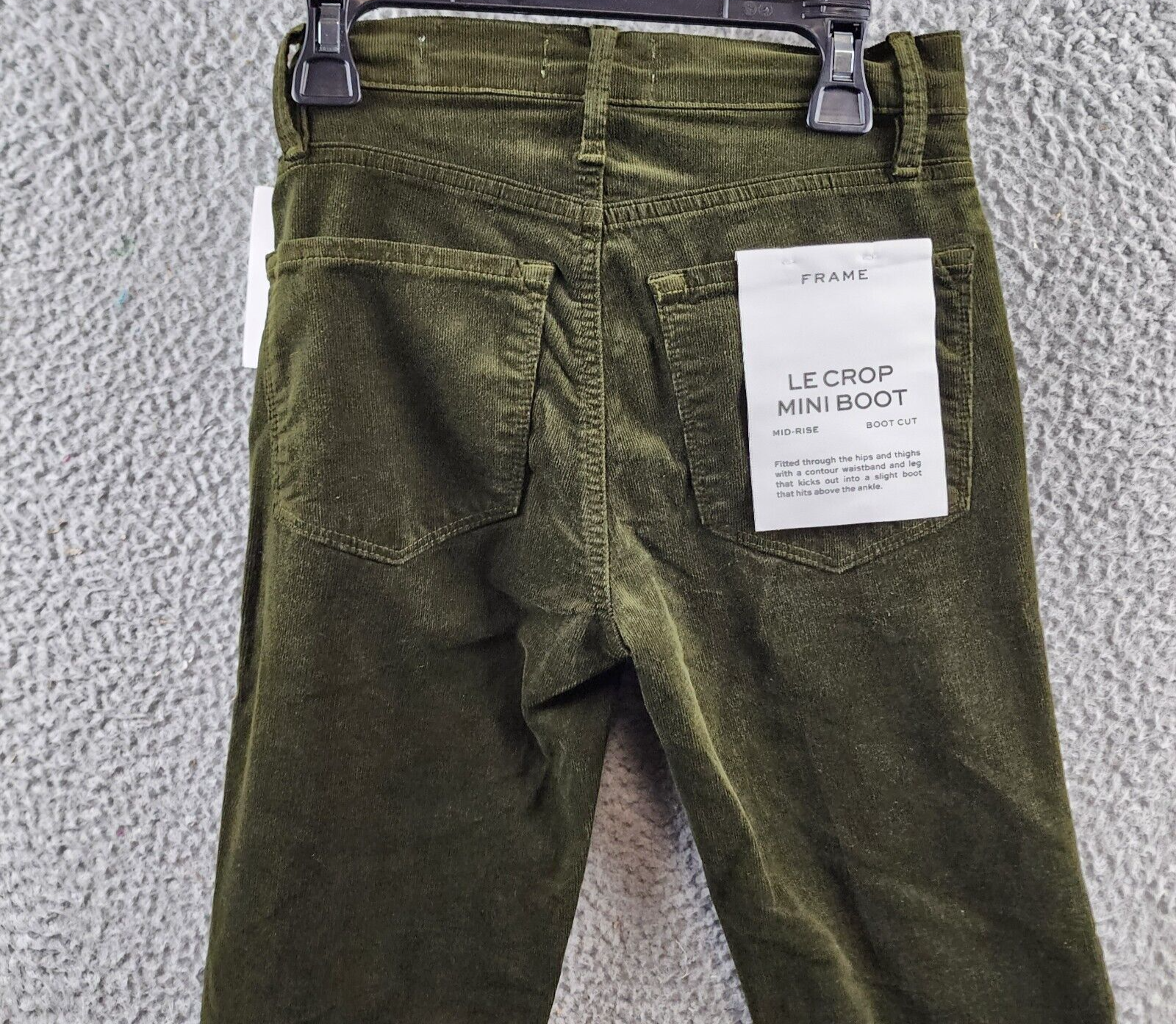 Frame Le Crop Mini Bootcut Jeans Women's 23 Surplus Mid Rise Belt Loops 5 Pocket - Picture 15 of 16