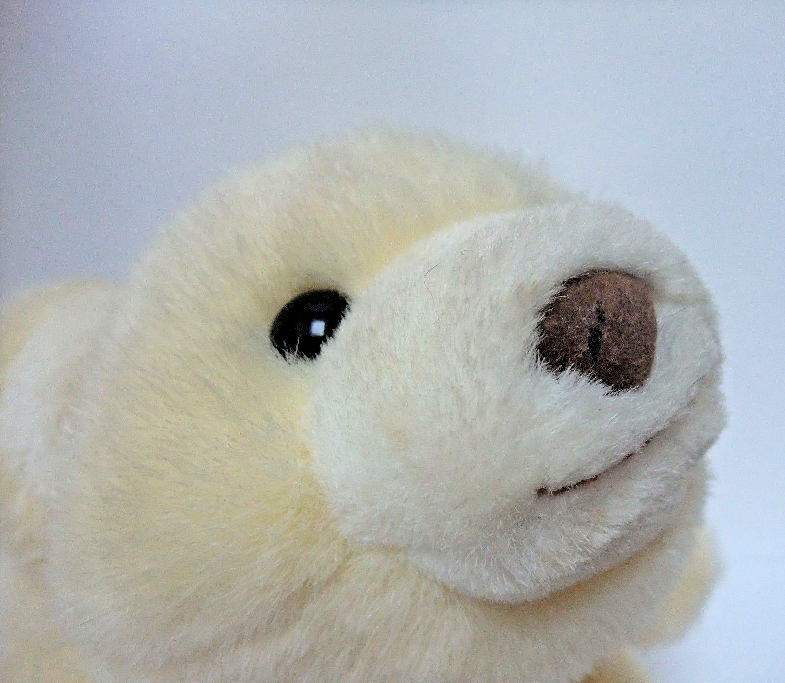 Vintage Gund Snuff Polar Bear 8 Inches Plush Toy Cream And White