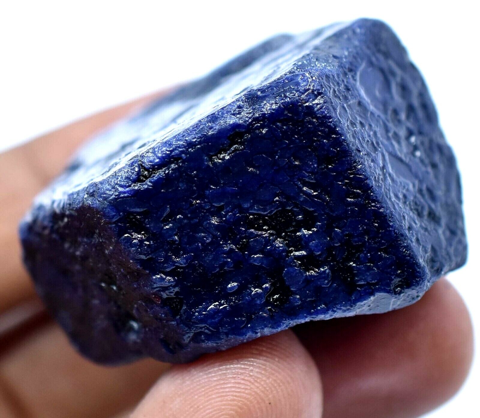 画材 Sapphire Genuine Coarse 418.5 Ct Natural Huge Blue Sapphire Certified Specimen Facet