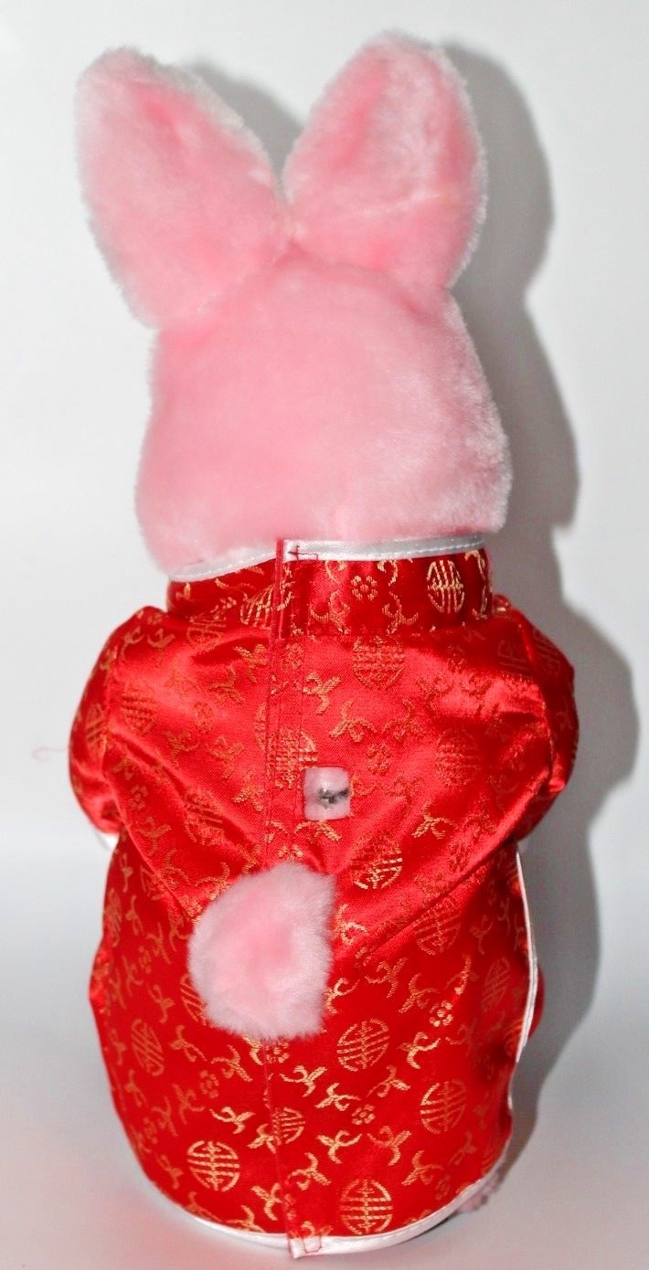 NEW Pink Duracell Battery-Operated Advertising Bunny Red Kimono and Drum