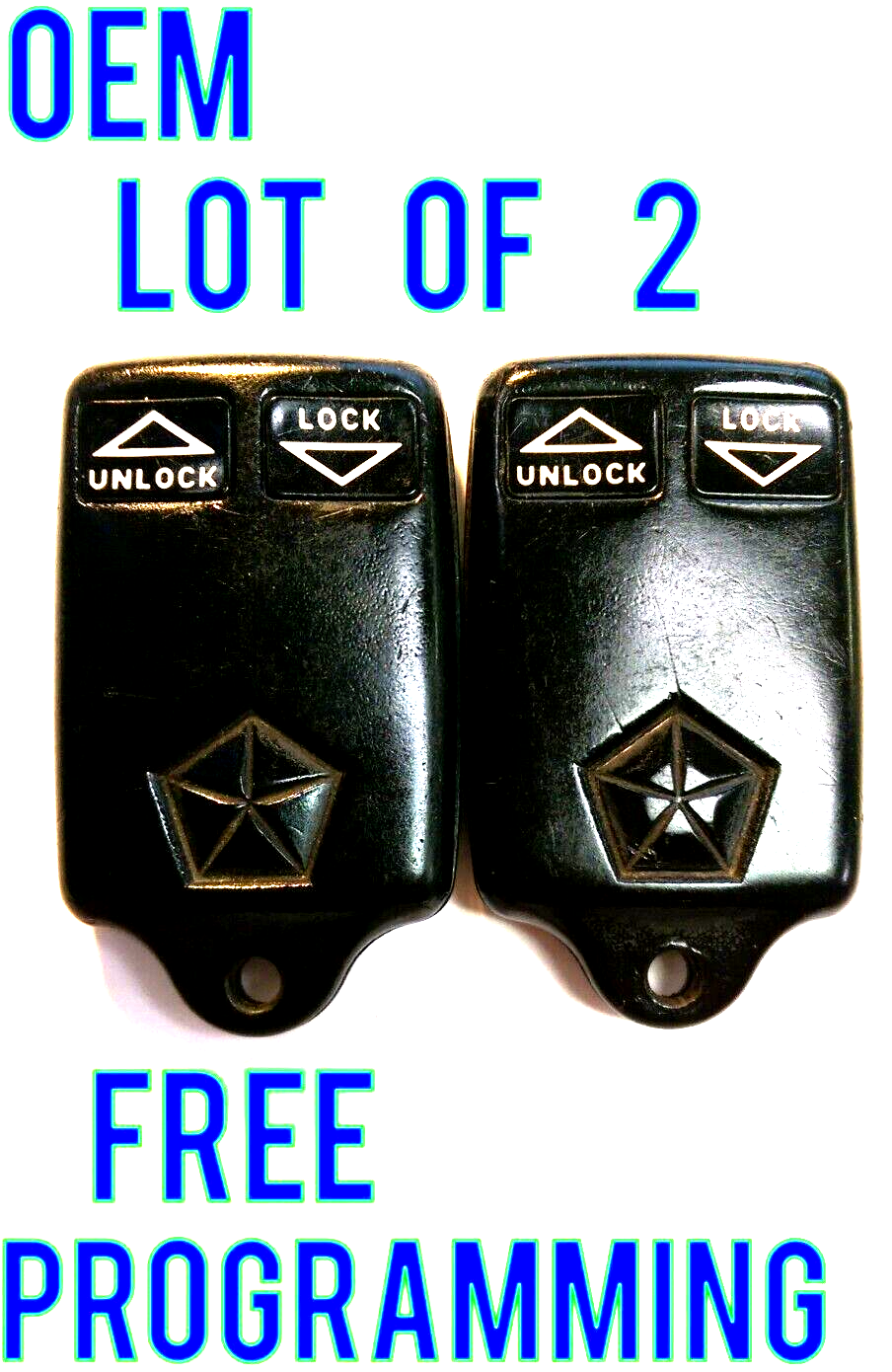 LOT OF 2 OEM 19961997 DODGE RAM KEYLESS ENTRY REMOTE FOB GQ43VT7T
