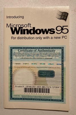 Windows 95 User Manual -- Vintage -- ''Introducing Windows 95''