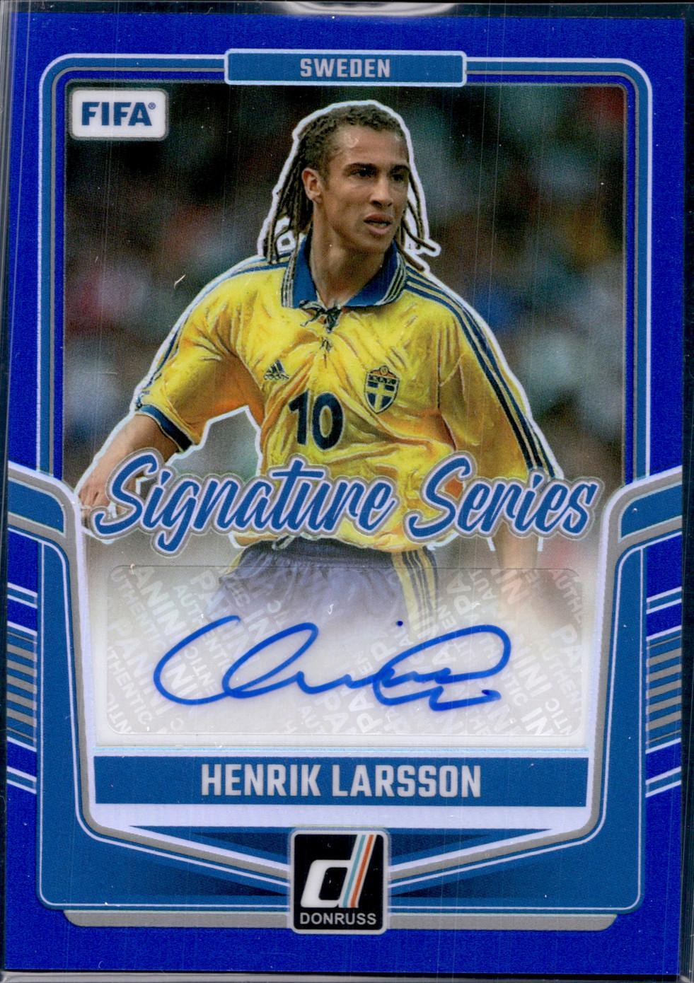 2024-25 Panini Donruss Fifa - Signature Series Henrik Larsson #SS-HL ...