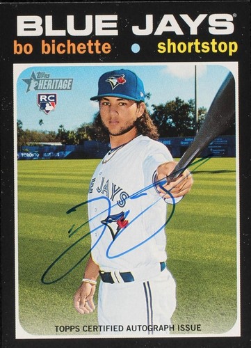 2020 Topps Heritage - Bo Bichette #ROA-BB