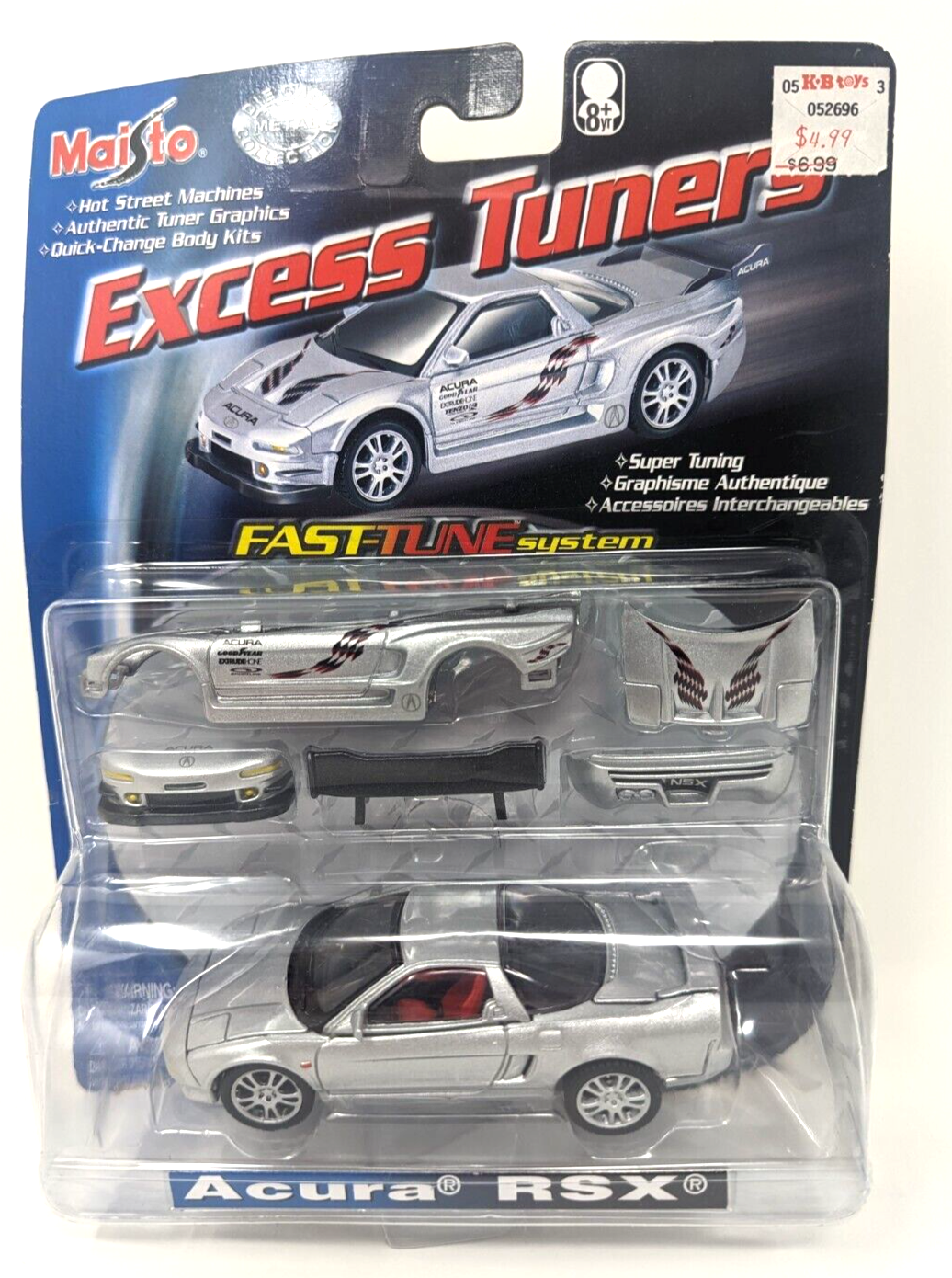 Maisto Excess Tuners Fast-Tune System Acura NSX RSX Silver 1 Maisto Excess Tuners Fast-Tune System Acura NSX RSX Silver 1