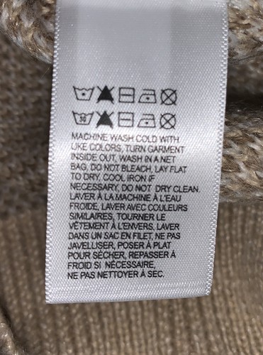 Pre-owned Lucky Brand Women's Camo Pullover - Natural Multi Sz Large Msrp $80 7wp5160