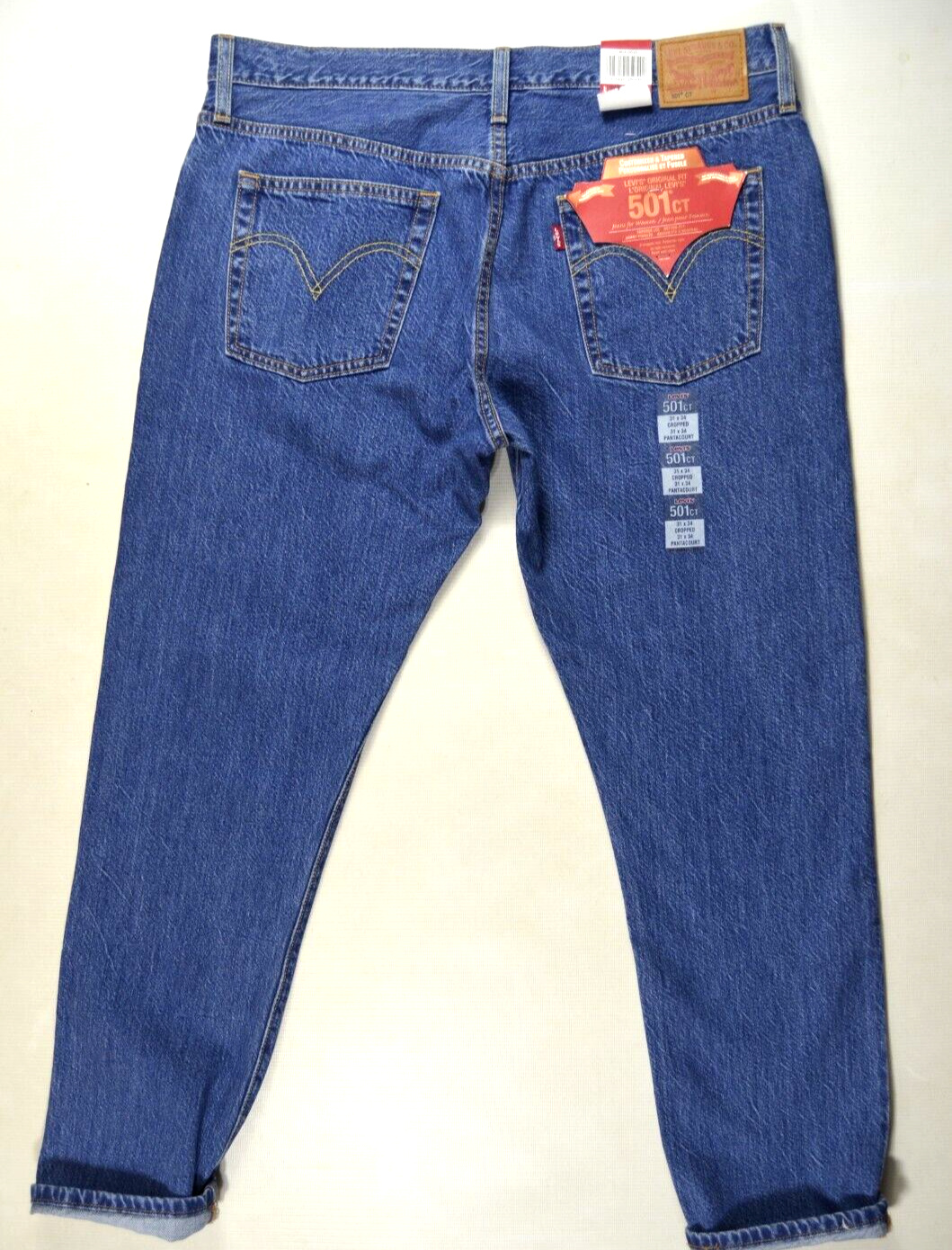 new LEVIS 501 CT Surf shack JEANS W31 L34 size 12 14