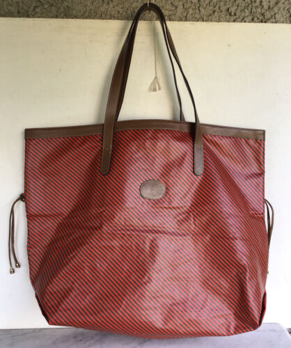 VTG GUCCI Vinyl Canvas Red Green Stripe XL Tote Bag Rare | eBay VTG GUCCI Vinyl Canvas Red Green Stripe XL Tote Bag Rare | eBay