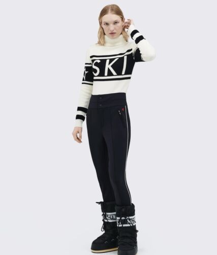 Pre-owned Perfect Moment Aurora Skinny Pants With Strap Sz S In Black
