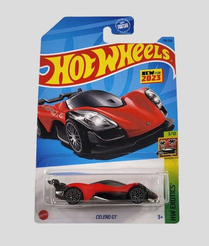 HOT WHEELS CELERO GT 3/10 Red Die Cast 1:64 HW Exotics Super