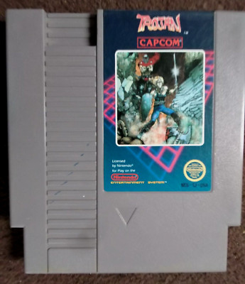 TROJAN CAPCOM NINTENDO NES VINTAGE GAME 3 SCREW TESTED