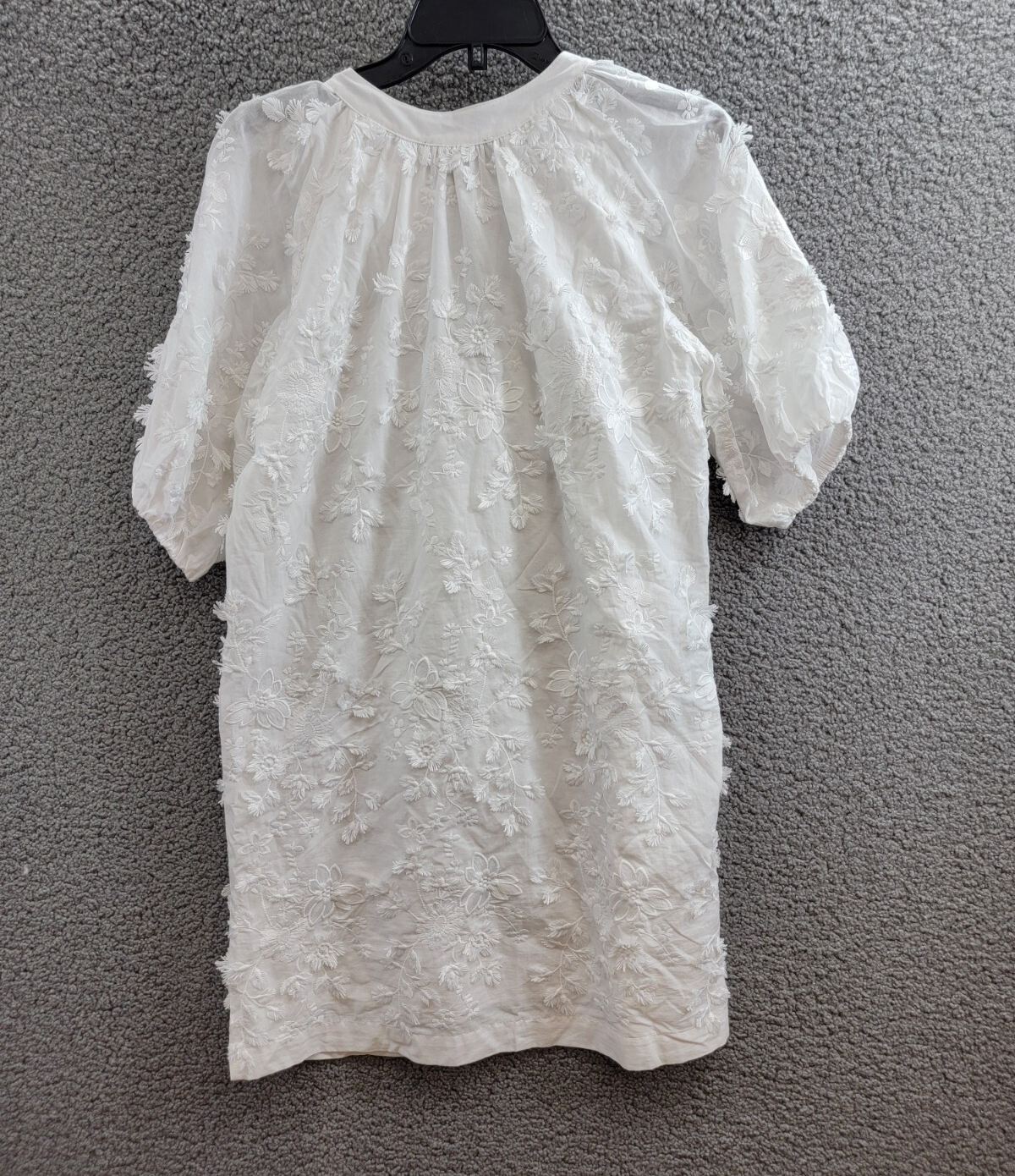 Karen Kane Embroidered Tassel Shift Dress Women's S Off White Pullover Style - Picture 10 of 16