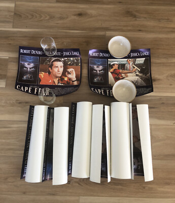 1991 Original Cape Fear Movie Promo Poster Lot of 8 11  x 14  Robert De Niro