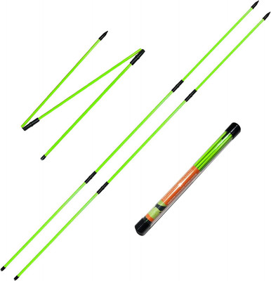 Golf Alignment Sticks (Pack of 2) 48-Inch Collapsible Golf Alignment Sticks for 