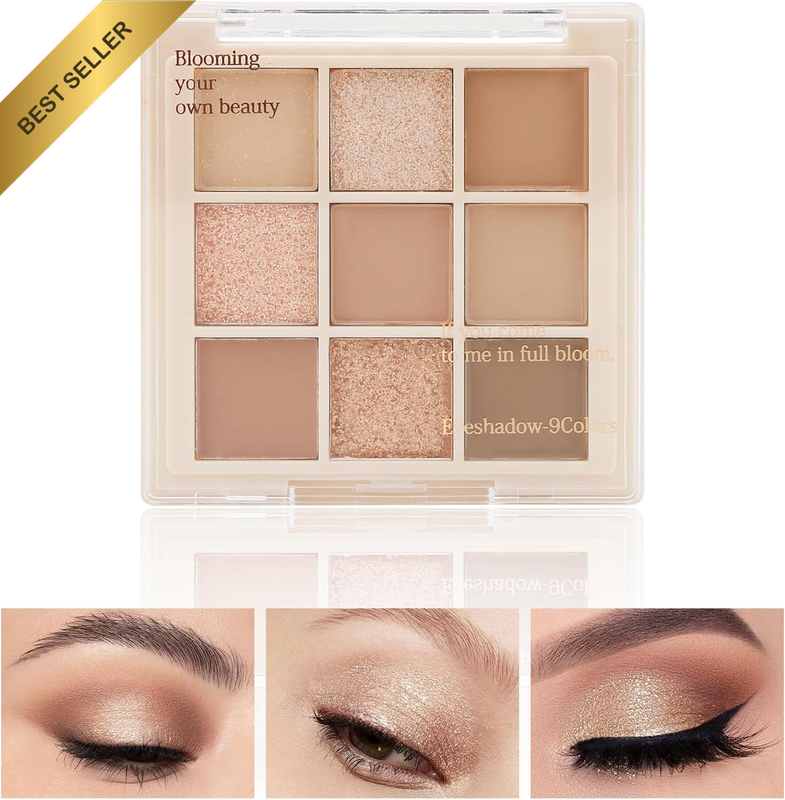 Nude Eyeshadow Palette Matte Shimmer Creamy Pigment Long Wearing