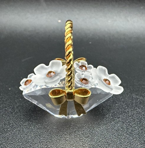 アクセサリー Swarovski crystal memories ROSE Vintage 1990's Swarovski Crystal Memories Gold Tone Large