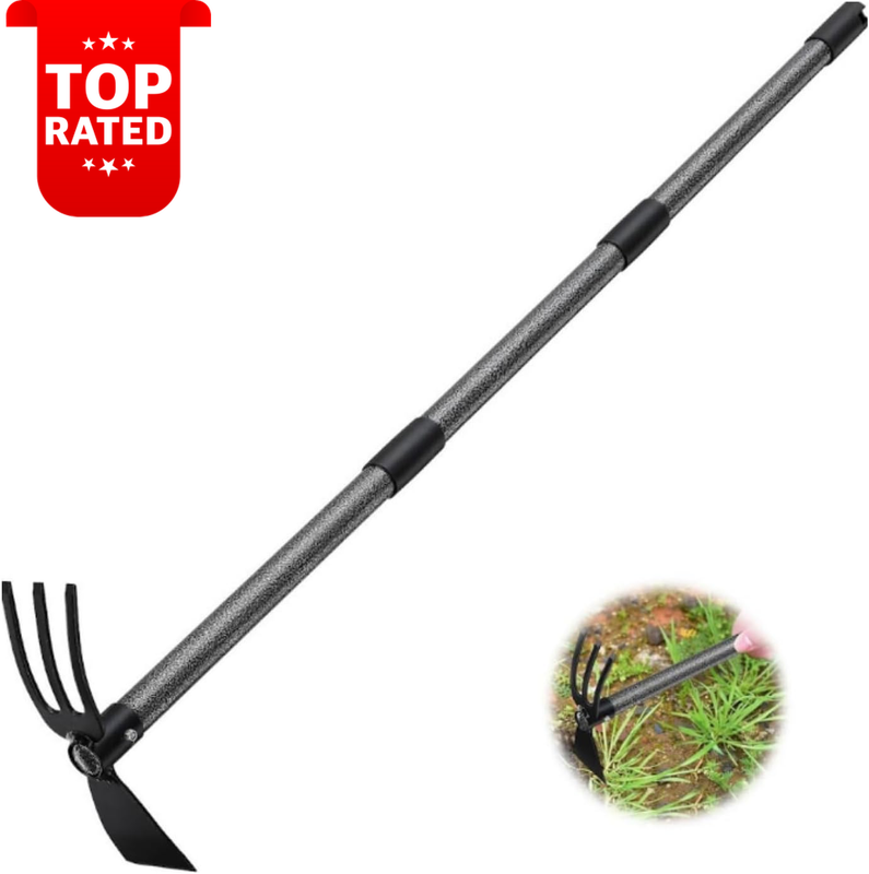 Durable Garden Hoe Weeder Hand Tool Cultivator for Weeding Digging Grass