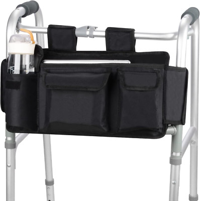 Walker Bag, Folding Walker Basket Organizer Pouch Tote with Multiple Pockets and