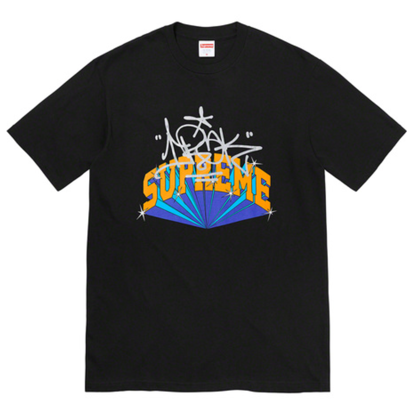New Supreme x IRAK Arc Tee T-Shirt Black Fall Winter 2022 New Supreme x IRAK Arc Tee T-Shirt Black Fall Winter 2022