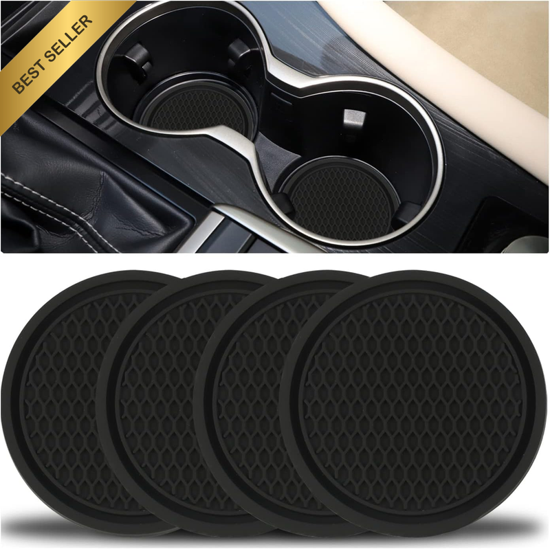 Car Cup Holder Coaster, 4PCS Universal Non-Slip Cup Holders Embedded in Ornament