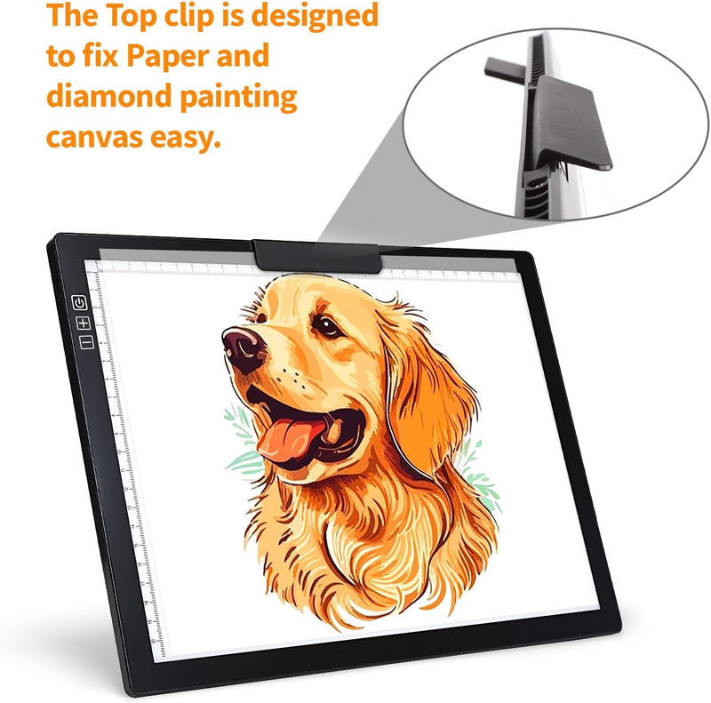 Rechargeable A4 Light Box with Padded Case,led Light pad with Built-in Stand & C