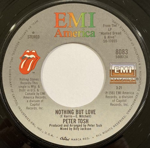 邦楽 CANTA tonight3 Peter Tosh w/ Gwen Guthrie – Nothing But Love – EMI America