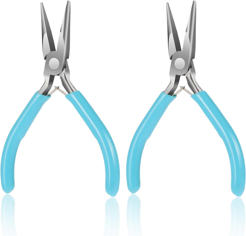 4.8 Inch Mini Jewelry Pliers, Super Precision Jewelry Making Tools Chain Nose Pl