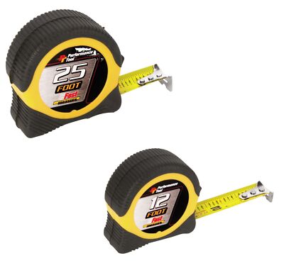 Performance Tool W5025BP 25' & 12' Tape Measure Combo