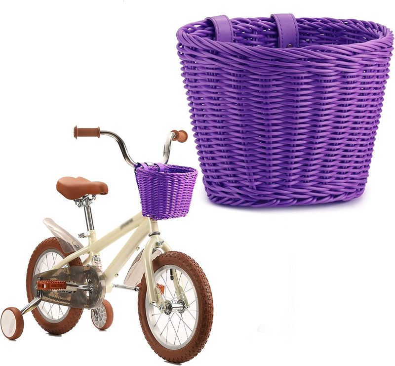 Kids Bike Basket for Boys Girls, Front Toddler Tiny Tricycle