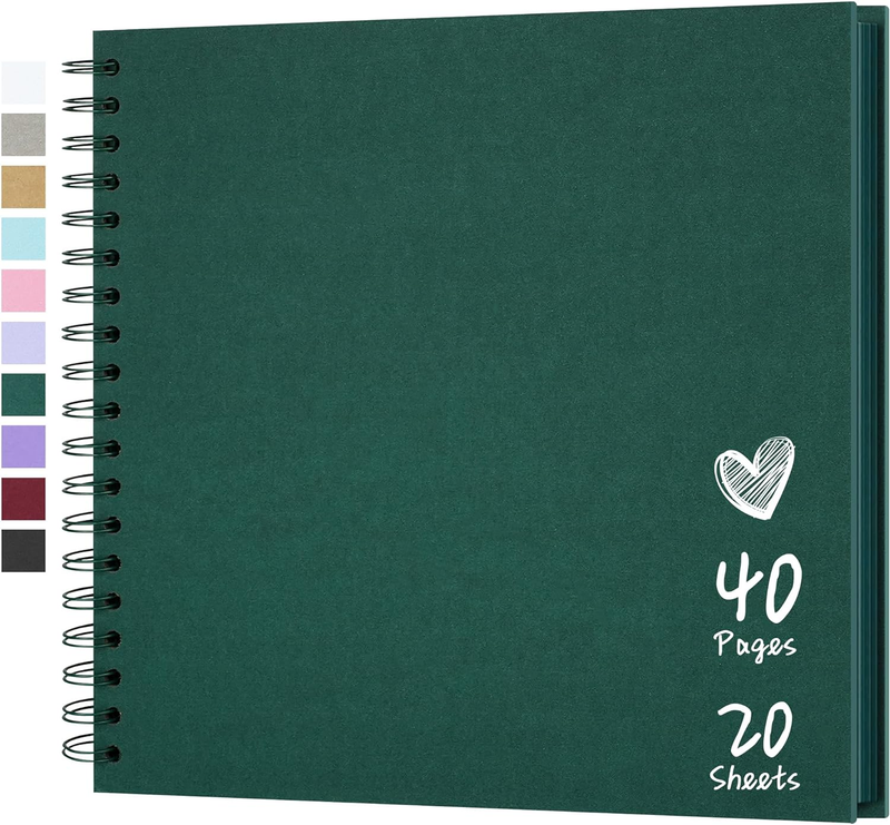 Scrapbook 10x10 Inch DIY Scrapbook Album Hardcover Kraft Paper Scrap Book Photo