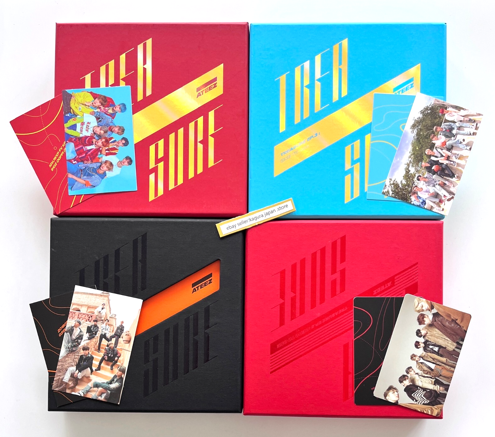 K-POP・アジア ATEEZ TREASURE EP.1 EP.2 EP.3 ATEEZ TREASURE EP.1 EP.2 EP.3 Album Set All To Zero To One