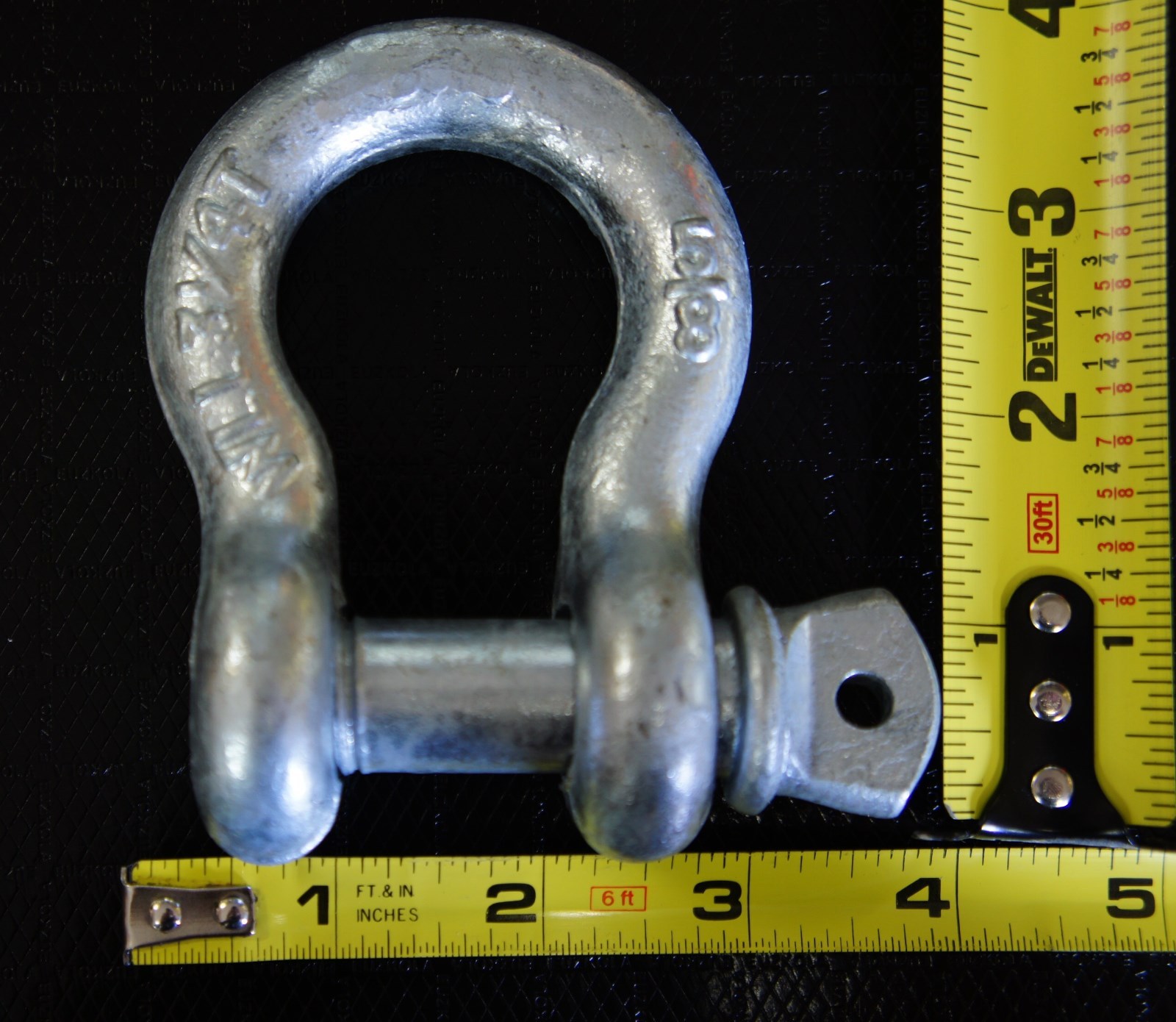 Proper rigging with shackles