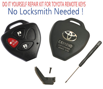TOYOTA Venza 2009-2014 Remote Key Shell Repair Kit 3B DIY NO Locksmith Needed 