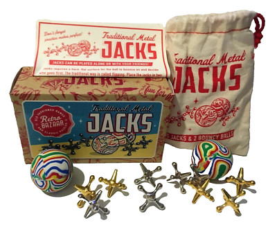 METAL ''JACKS'' SET A CLASSIC GAME OF SKILL