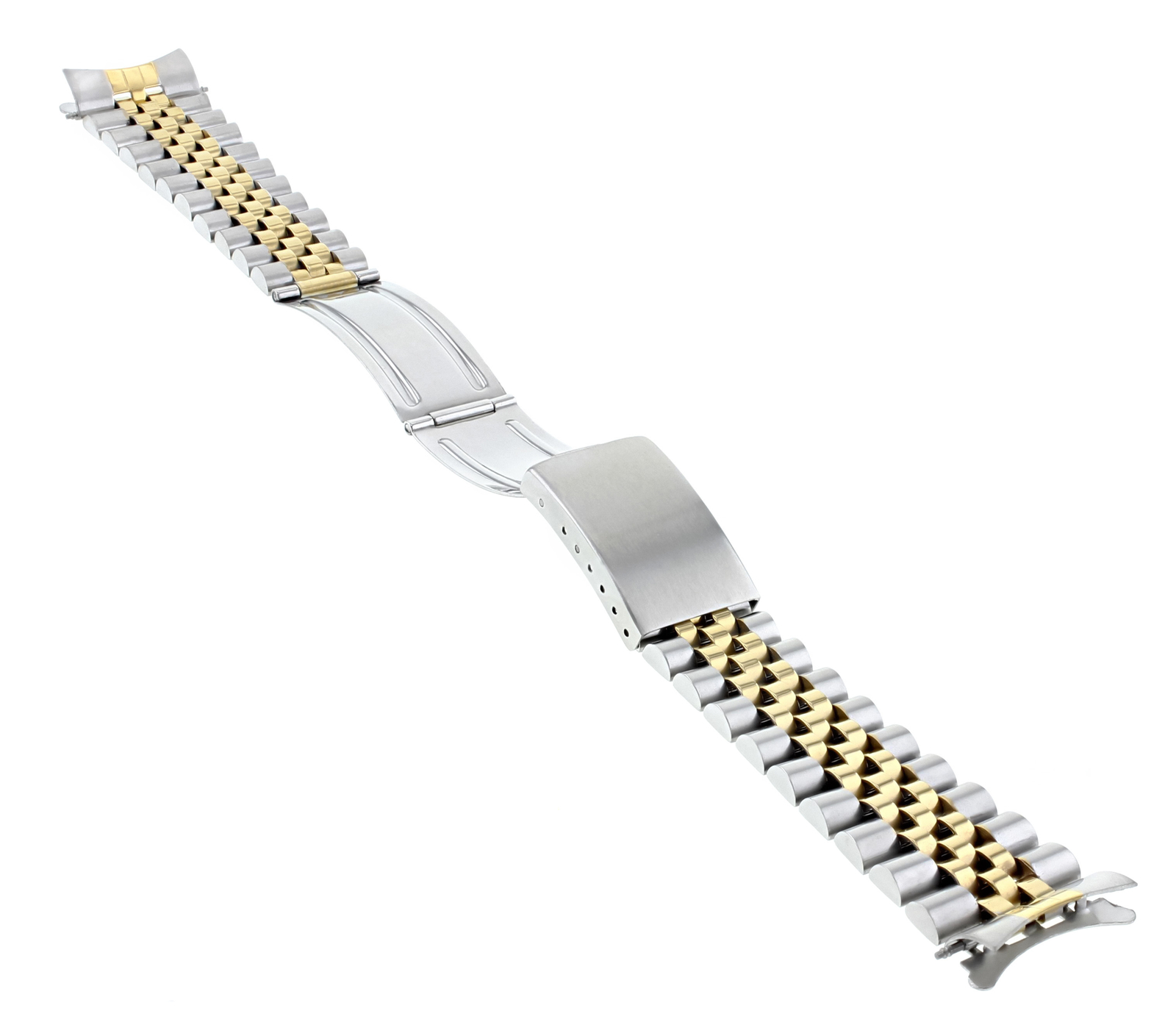 19MM JUBILEE WATCH BAND BRACELET FOR 34MM ROLEX DATE 1500 1505 1550 GOLD/SS T/T