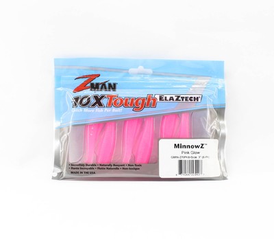 Zman Soft Lure MinnowZ 3 Inch 6/Pack Pink Glow (5407)