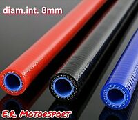 TUBO in silicone per auto moto barche 10 mm interno acqua aria boost depressione