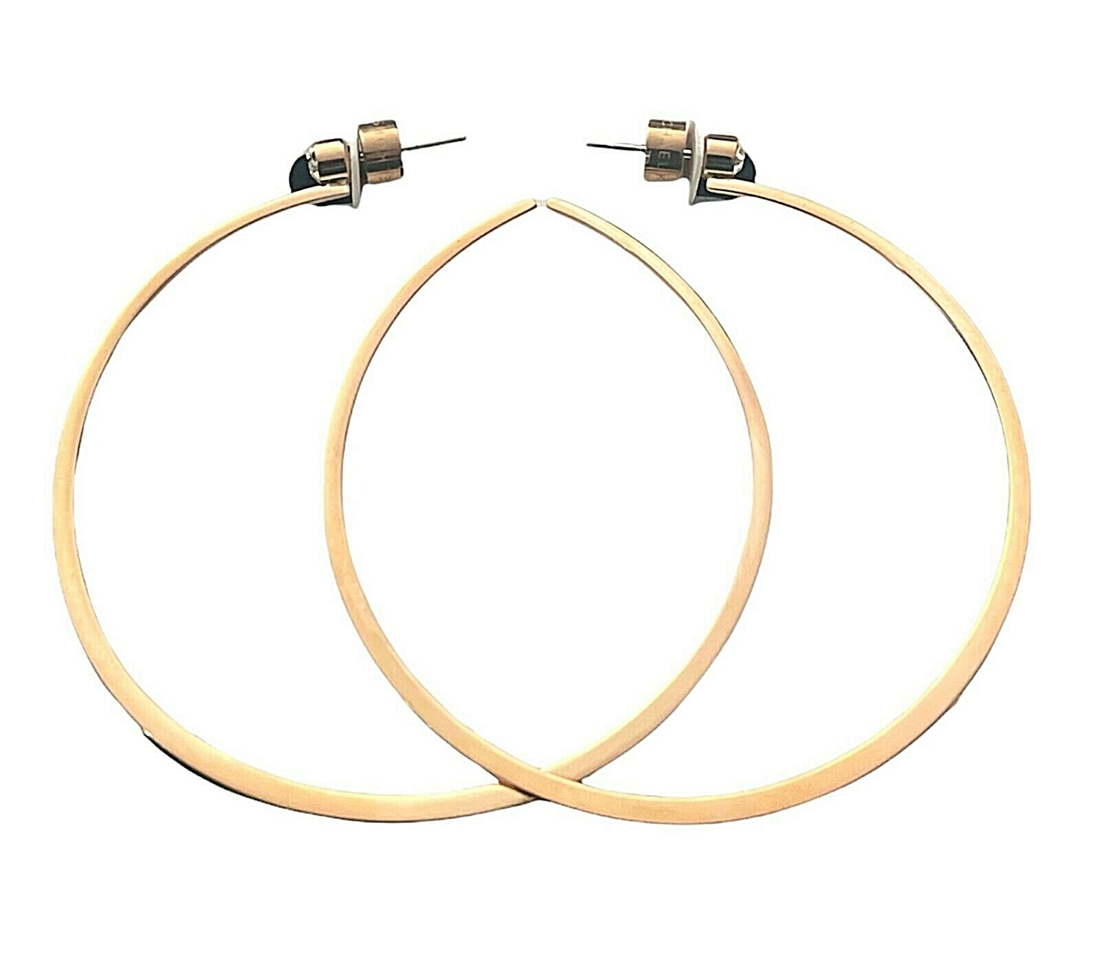 NWT Michael Kors Large Hoop Earrings Rose Gold SS & Glitz NWT Michael Kors Large Hoop Earrings Rose Gold SS & Glitz
